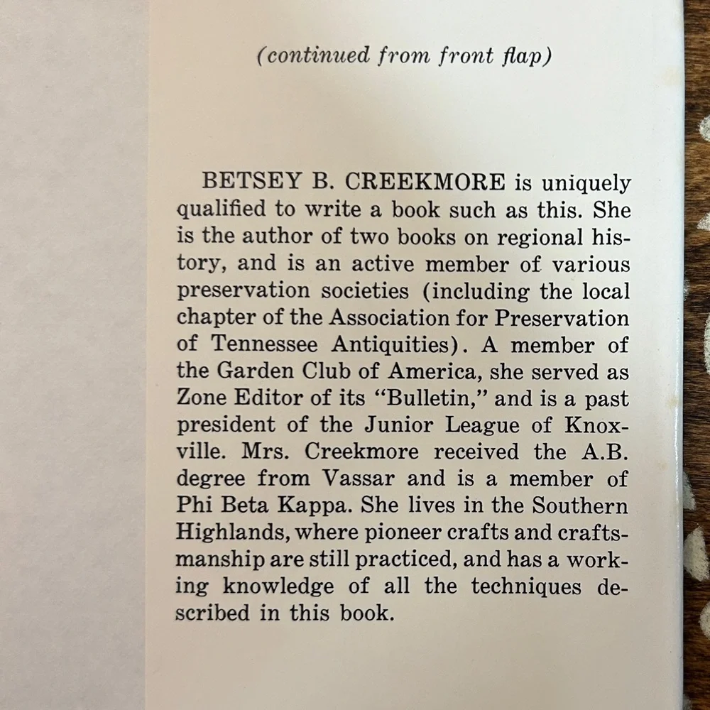 Vintage 1971 Traditional American Crafts Book by Betsey B Creekmore